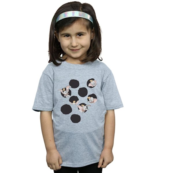 Disney Girls Dumbo Peekaboo Bomull T-shirt 5-6 år Sports Grey Sports Grey 5-6 Years