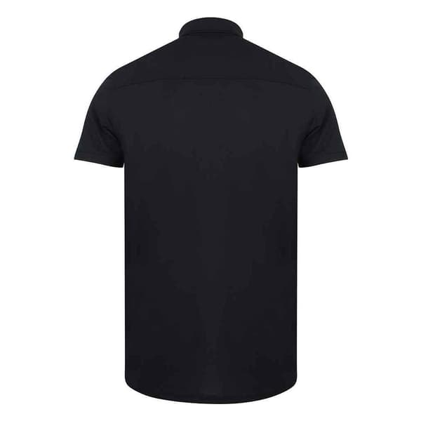 Henbury herr stretch pikétröja S marinblå Navy S