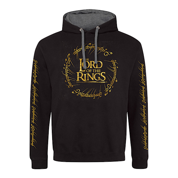 Lord Of The Rings Unisex Vuxen Guldfolie Hoodie M Svart Black M