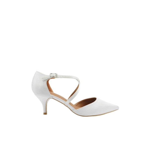 Where's That From Kvinnors/Damernas Kennedi Korsade Remmar Kitten Off White 4 UK