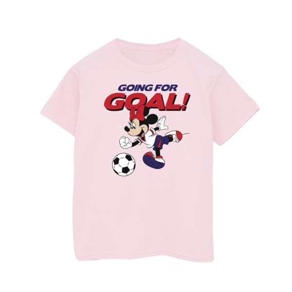 Disney Girls Minnie Mouse Going For Goal Cotton T-shirt 12-13 Y Baby Pink 12-13 Years
