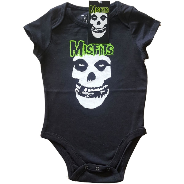 Misfits Barn/Barn Skull Logo Babygrow 0-3 Månader Svart Black 0-3 Months