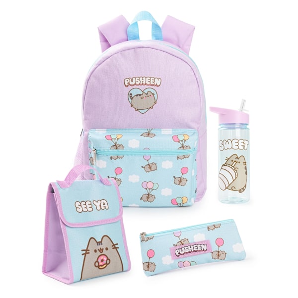 Pusheen Ryggsäck Set Storlek One Purple/Blue Purple/Blue One Size