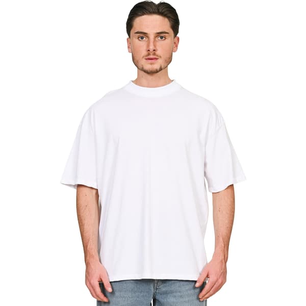 Casual Classics Unisex Vuxen Kammad Ringspun Bomull Förlängd Halsringning White M