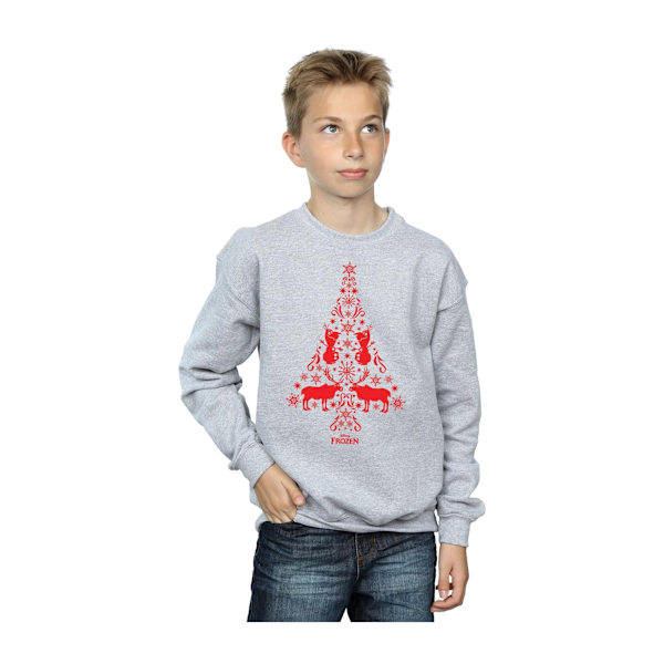 Disney Boys Frozen Julgran Sweatshirt 9-11 År Sport Sports Grey 9-11 Years