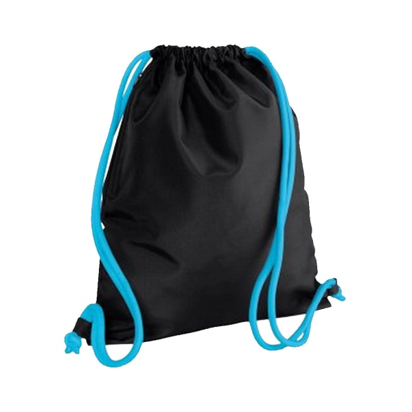 Bagbase Icon Dragsko Väska/Gymsac One Size Svart/Surfblå Black/Surf Blue One Size