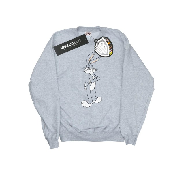 Looney Tunes Girls Bugs Bunny Crossed Arms Sweatshirt 7-8 år Sports Grey 7-8 Years