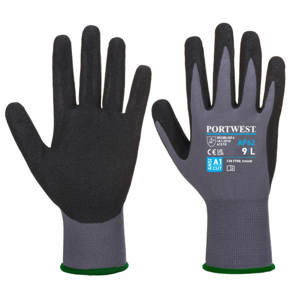 Portwest Unisex Adult AP62 Dermiflex Aqua Grip Gloves XL Grå/B Grey/Black XL