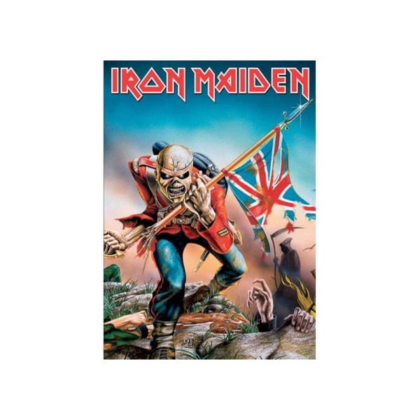 Iron Maiden The Trooper vykort En one size blå/röd Blue/Red One Size