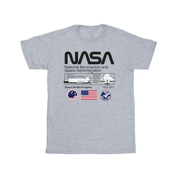 NASA Boys Space Admin T-shirt 12-13 år Sports Grey Sports Grey 12-13 Years