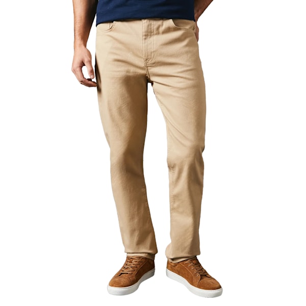 Maine Herr Twill Stretch Straight Leg Jeans 38R Natur Natural 38R