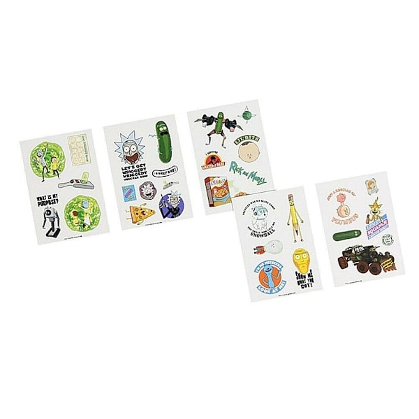 Rick And Morty Tech Stickers (30-pack) En Storlek Flerfärgad Multicoloured One Size