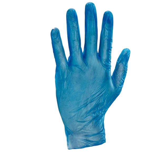 Engångsvinylhandske puderfri klarblå medium 100-pack One Colour One Size