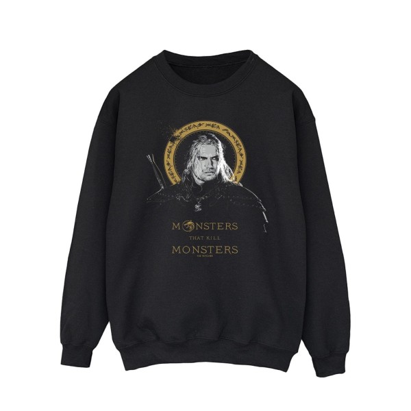 Netflix Mens The Witcher Monsters Kill Monsters Sweatshirt XL B Black XL