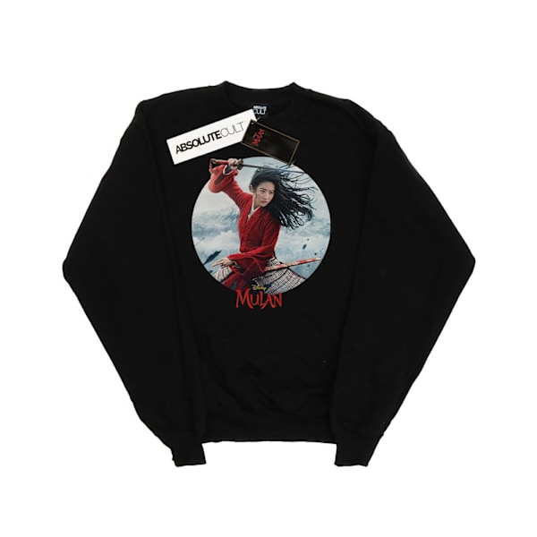 Disney Dam/Damer Mulan Film Svärd Affisch Sweatshirt S Svart Black S