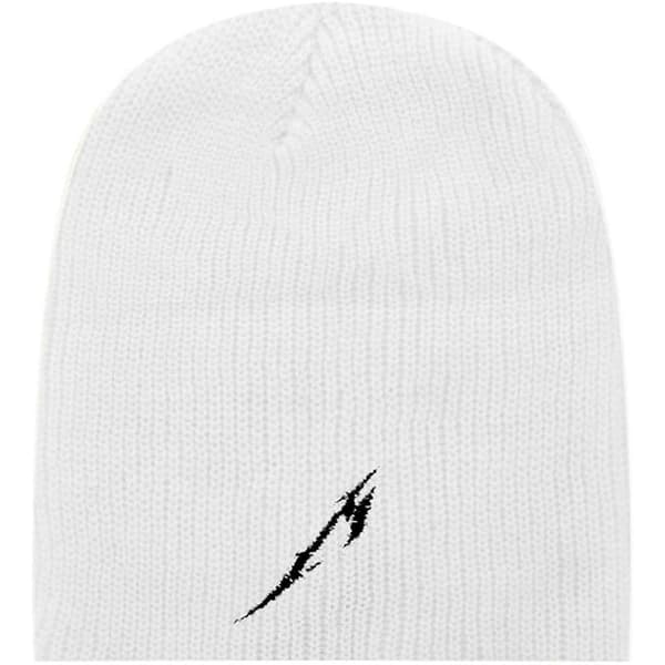 Metallica Glitch M Circle Logo Slouch Mössa One Size Vit/Blå White/Black One Size