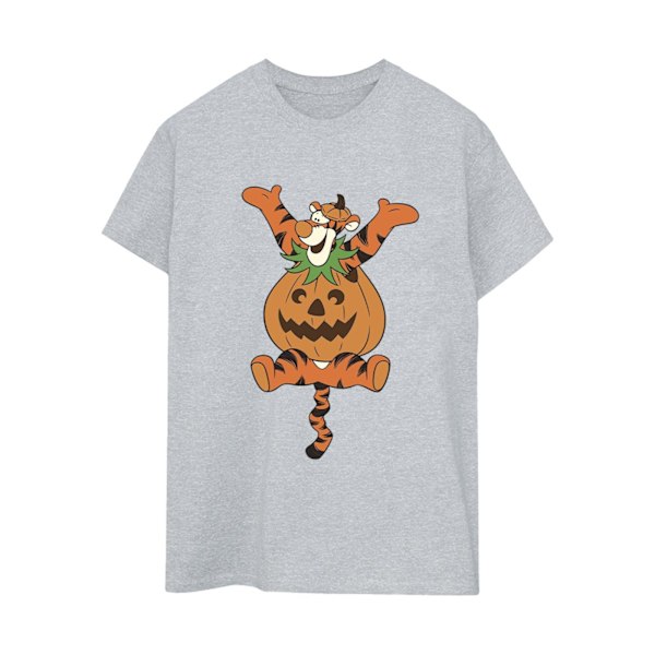Nalle Puh Dam/Tjej Tigger Pumpa Boyfriend T-Shirt Sports Grey 3XL