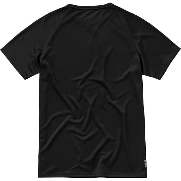 Elevate Niagara T-shirt med kort ärm för män, M, enfärgad svart Solid Black M