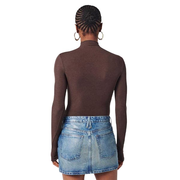 WRSTBHVR Dam/Dam Worst B Amber Turtle Neck Bodysuit 12 UK Chocolate 12 UK