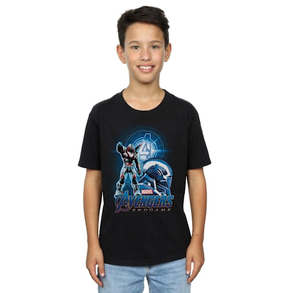 Marvel Boys Avengers Endgame War Machine Team Suit T-Shirt 9-11 Black 9-11 Years