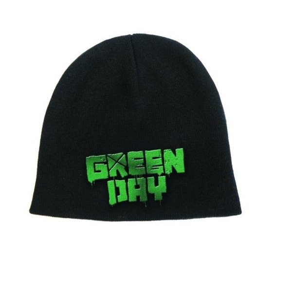 Green Day Unisex Adult Logo Beanie One Size Svart/Grön Black/Green One Size