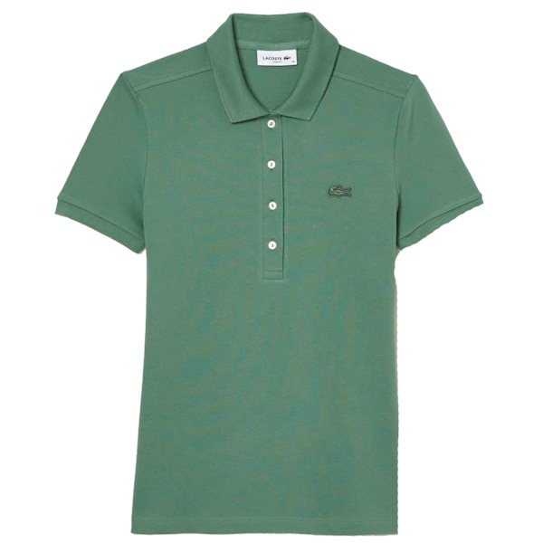 Lacoste Dam/Dam L.12.D Mini Piqué Slim Pikétröja 8 UK Grön Green 8 UK