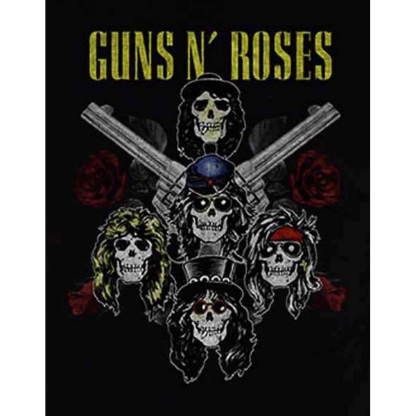 Guns N Roses Unisex Adult Pistols & Roses Bomull T-shirt XXL Svart Black XXL