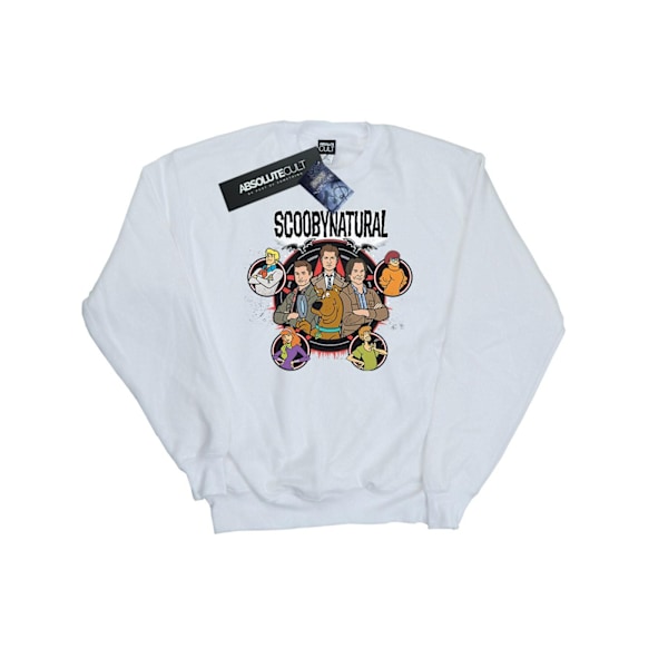 Scoobynatural Flickor Karaktärer Stjärna Sweatshirt 9-11 År Vit White 9-11 Years