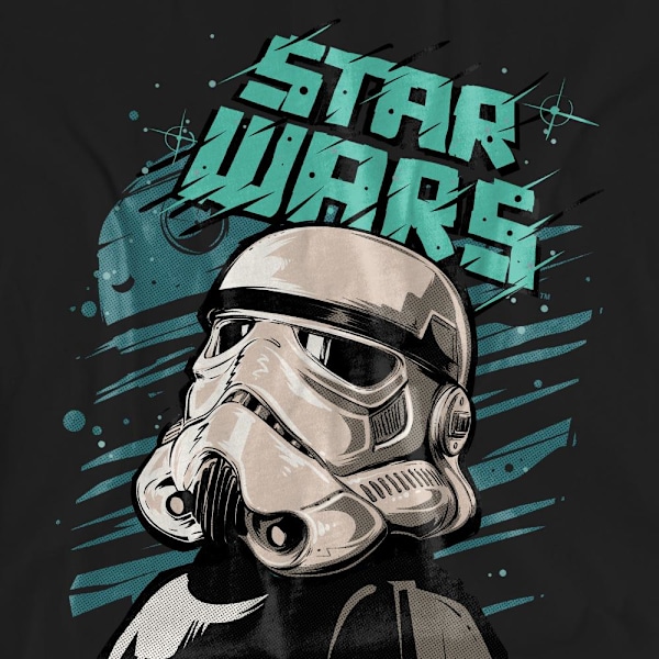 Star Wars Unisex Vuxen Street Glare Stormtrooper T-Shirt M Svart Black M