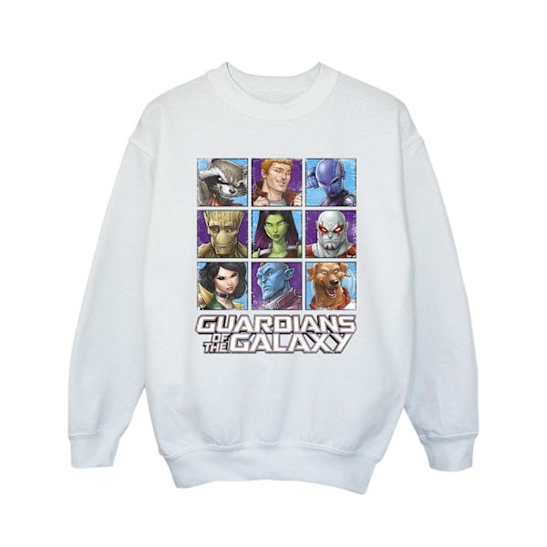 Guardians Of The Galaxy Flickor Karaktär Rutor Sweatshirt 3-4 White 3-4 Years