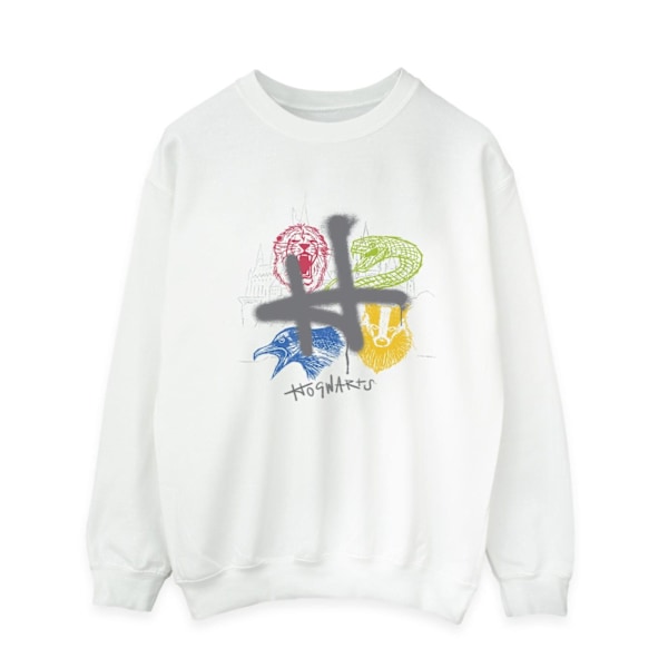 Harry Potter Herr Emblems H Spray Sweatshirt 4XL Vit White 4XL