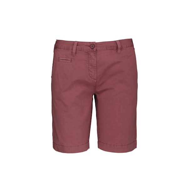 Kariban Dam/Dam Washed Effect Bermuda Shorts 12 UK Washed Washed Marsala 12 UK