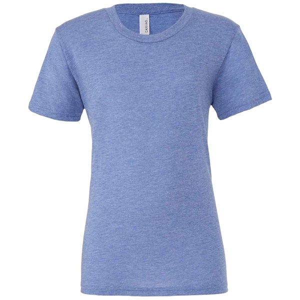 Bella Canvas Unisex Vuxen Triblend Crew Neck T-shirt XL Blå Blue XL