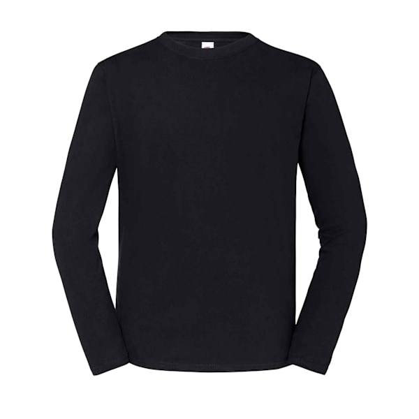 Fruit of the Loom Mens Iconic Long-Sleeved T-Shirt L Black Black L