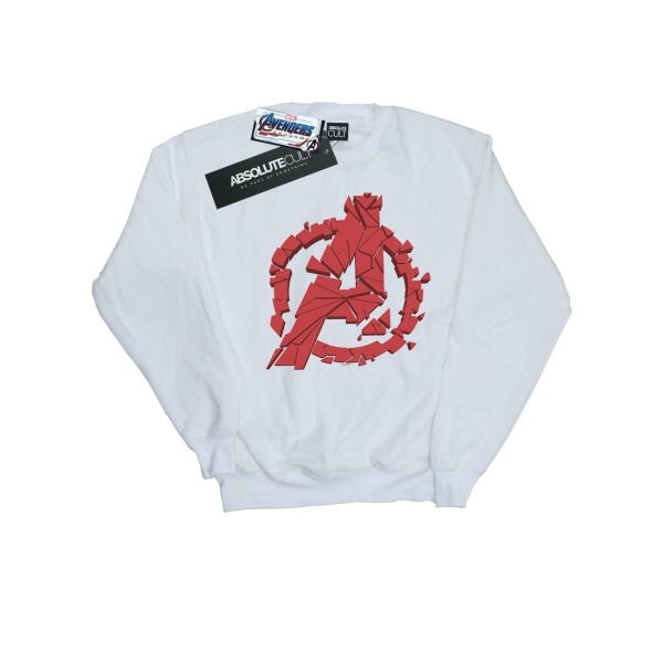 Marvel Boys Avengers Endgame Shattered Logo Sweatshirt 12-13 Ye White 12-13 Years