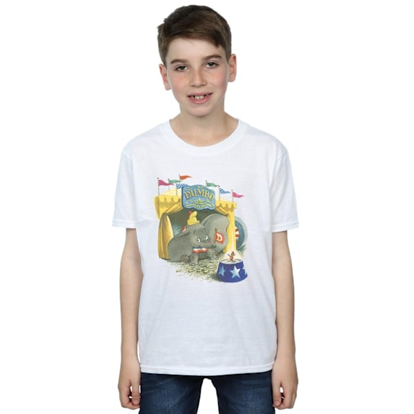 Disney Boys Dumbo Circus T-Shirt 7-8 år Vit White 7-8 Years