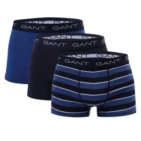 Gant Herr Randiga Slim Boxer Shorts (3-pack) S Blå Mönster Blue Print S
