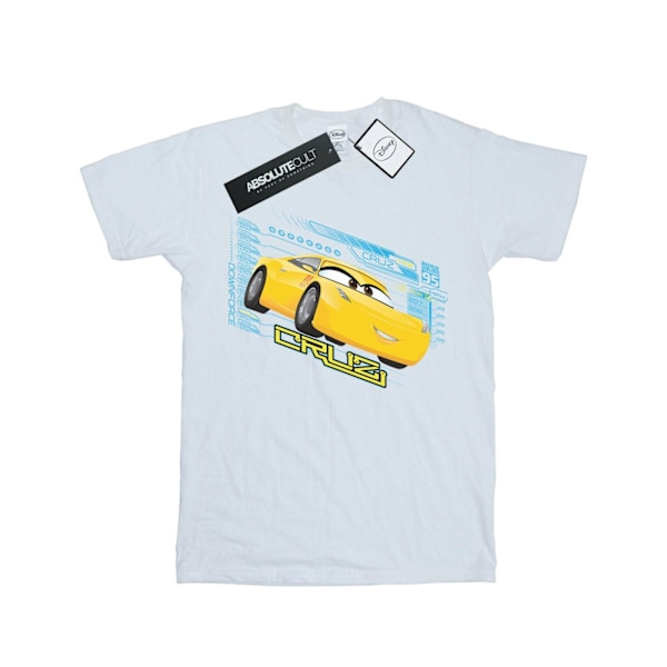 Disney Cars Cruz Ramirez T-shirt för pojkar 7-8 år Vit White 7-8 Years