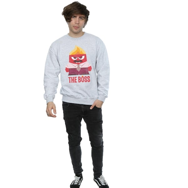 Inside Out Mens The Boss Anger Sweatshirt S Sports Grey Sports Grey S