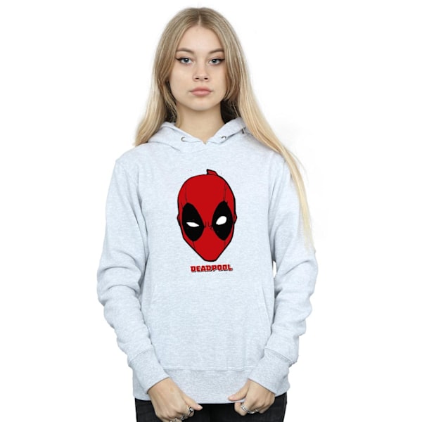 Marvel Dam/Kvinnor Deadpool Mask Hoodie XL Sports Grey Sports Grey XL