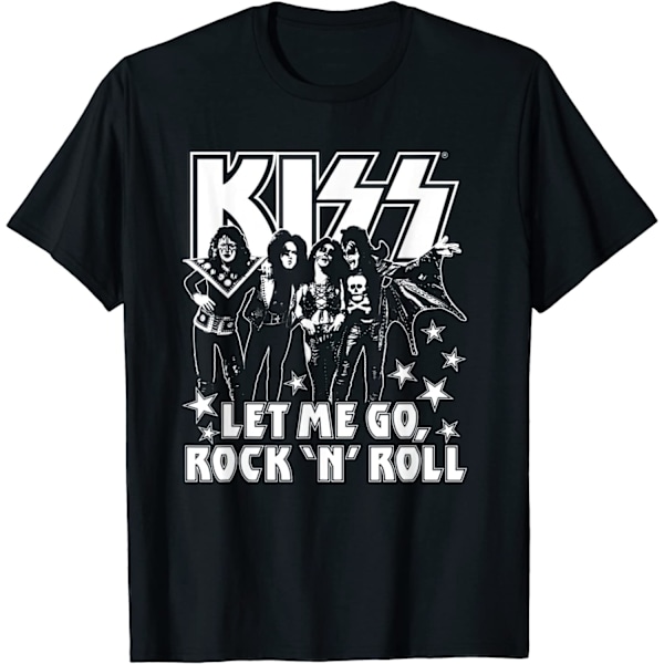 Kiss Unisex Adult Let Me Go Bomull T-shirt M Svart Black M
