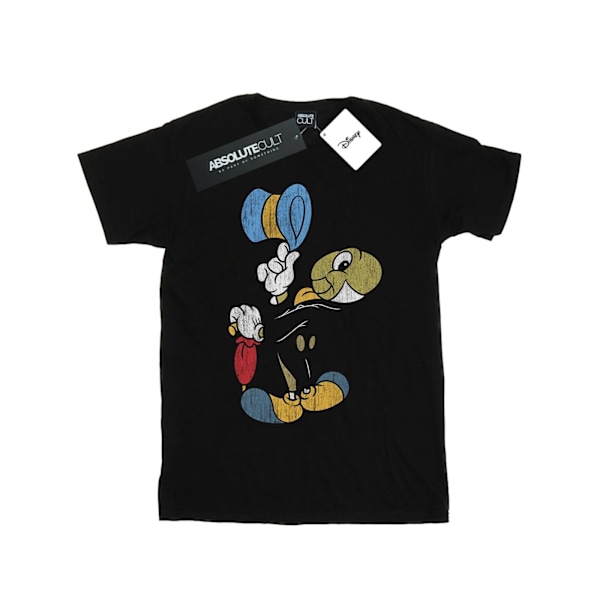 Disney Boys Pinocchio Jiminy Cricket T-Shirt 3-4 år Svart Black 3-4 Years