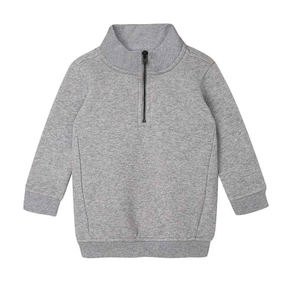 Babybugz Baby Quarter Zip Sweatshirt 6-12 månader Heather Marl Heather Marl 6-12 Months