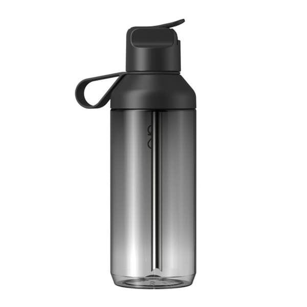 Ocean Bottle Go Clear 710ml sugrörsflaska One Size Obsidian Black Obsidian Black One Size