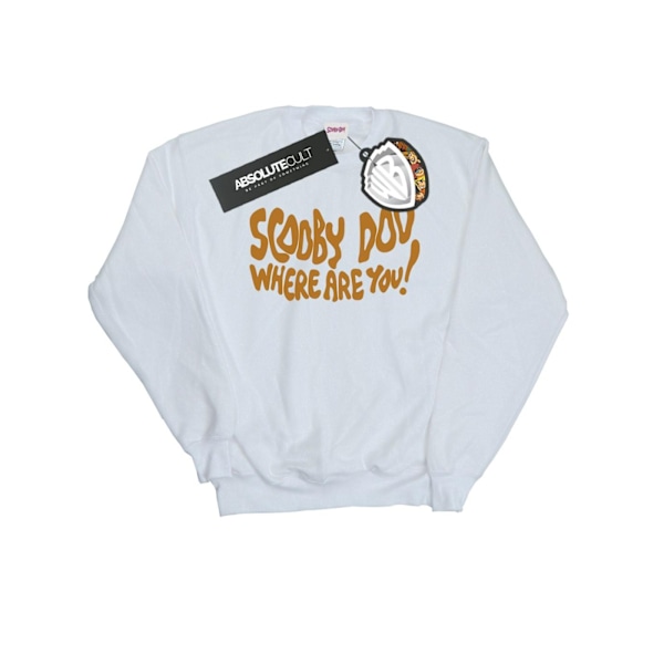 Scooby Doo Dam/Damer Var Är Du Spöklik Sweatshirt M Vit White M