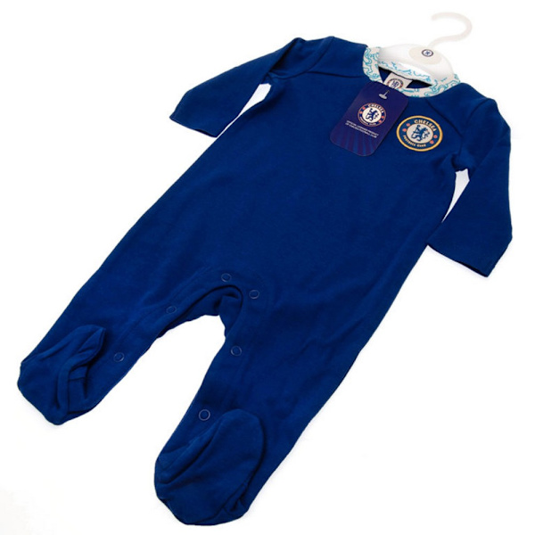Chelsea FC Baby Crest Långärmad Pyjamas 6-9 Månader Royal B Royal Blue/White 6-9 Months