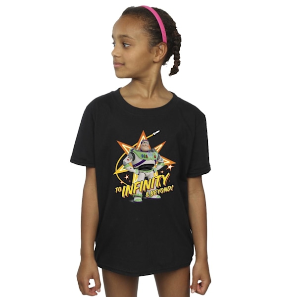 Disney Girls Toy Story Buzz To Infinity Bomull T-shirt 5-6 år Black 5-6 Years