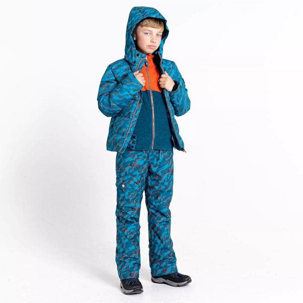 Dare 2B Boys All About Camo Skidjacka 9-10 år Fjord Blue Fjord Blue 9-10 Years