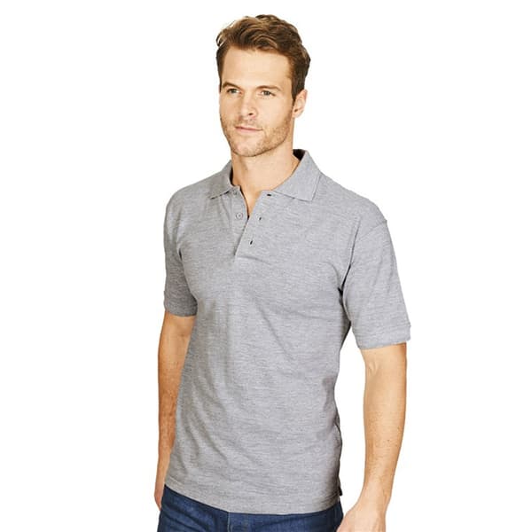 Absolute Apparel Precision Pikétröja för Män S Sportgrå Sport Grey S
