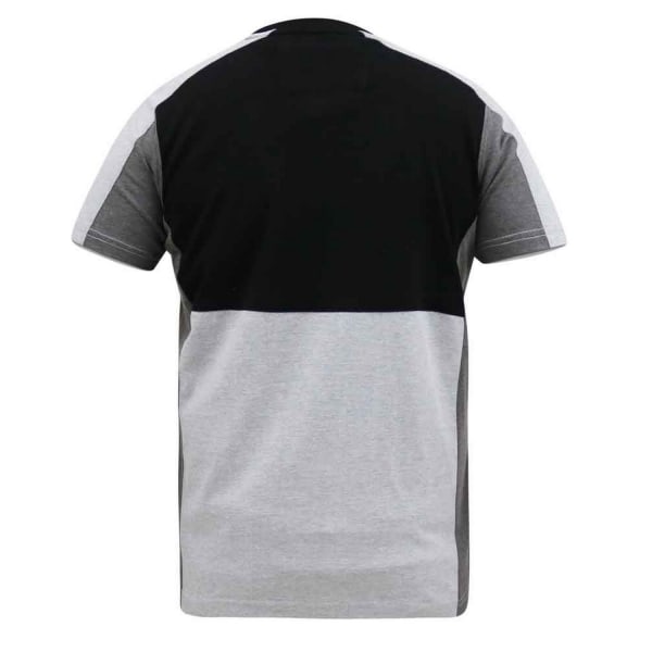 D555 Herr Felix Kingsize Couture T-shirt 4XL Svart/Charcoal Black/Charcoal 4XL